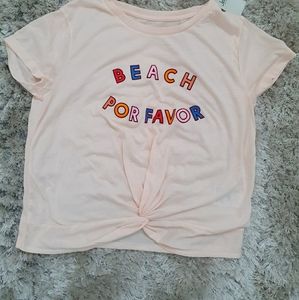 Super soft pajama top with front knot accent.